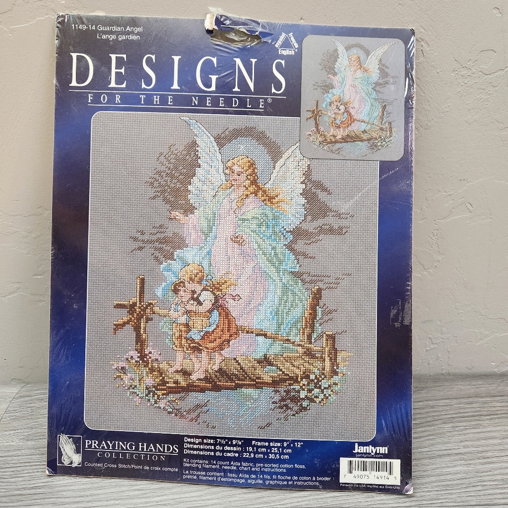 Designs For The Needle Guardian Angel Cross Stitch Kit‎ Praying Hands 9x12